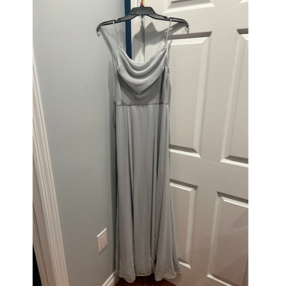 Light Gray Wedding Guest Dress - Picture 3 of 4
